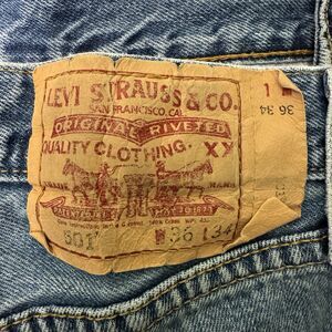 Levi's 501 R Tab Straight Leg Denim Blue Jeans Men's 36x34 Levi Strauss WPL 423